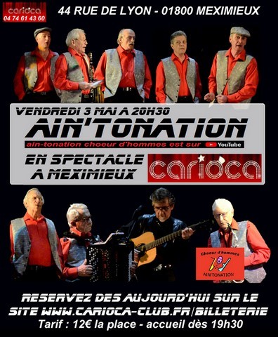 AIN'TONATION en Concert à Meximieux le 03 Mai 2019